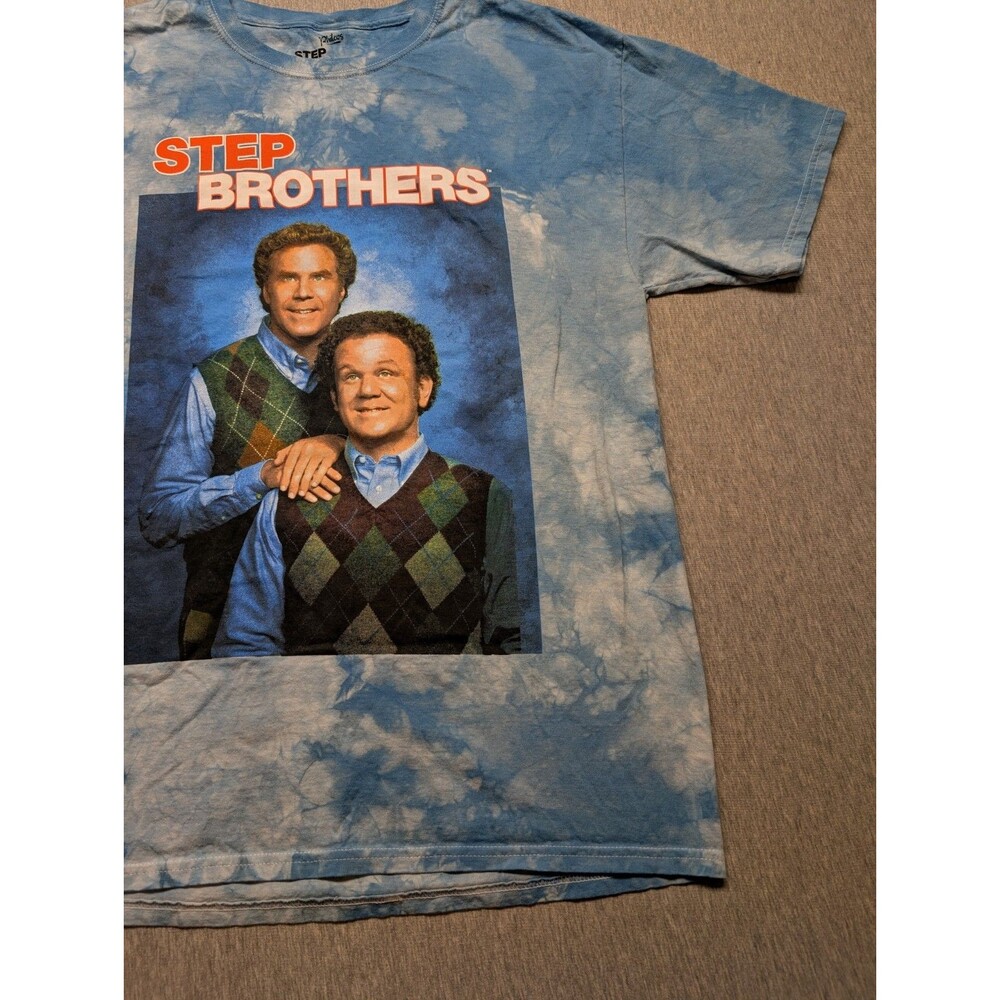 Philcos Step Brothers Blue Tie Dye Will Ferrell/John C Reilly Shirt Medium - Picture 3 of 11